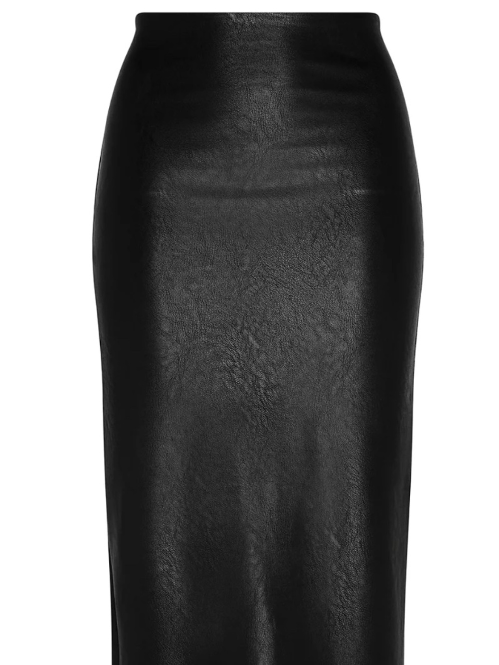 Commando Faux Leather Black Pencil Skirt Pull On, Perfect Control